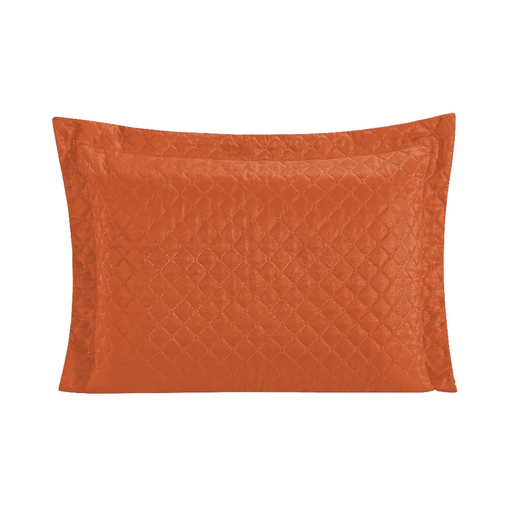 Kit Fronha Porta Travesseiro Requinte Laranja Matelado 65cm x 45cm 2 Peças Cores Diversas