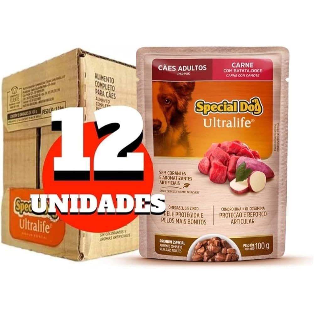 Sachê Special Dog caixa lacrada diversos sabores - 12 unidades