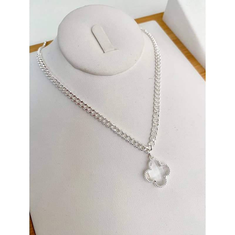 COLAR SEMIJOIA CHOCKER - 36CM + 5CM EXTENSOR - FOLHEADO A PRATA 925 E OURO 18K