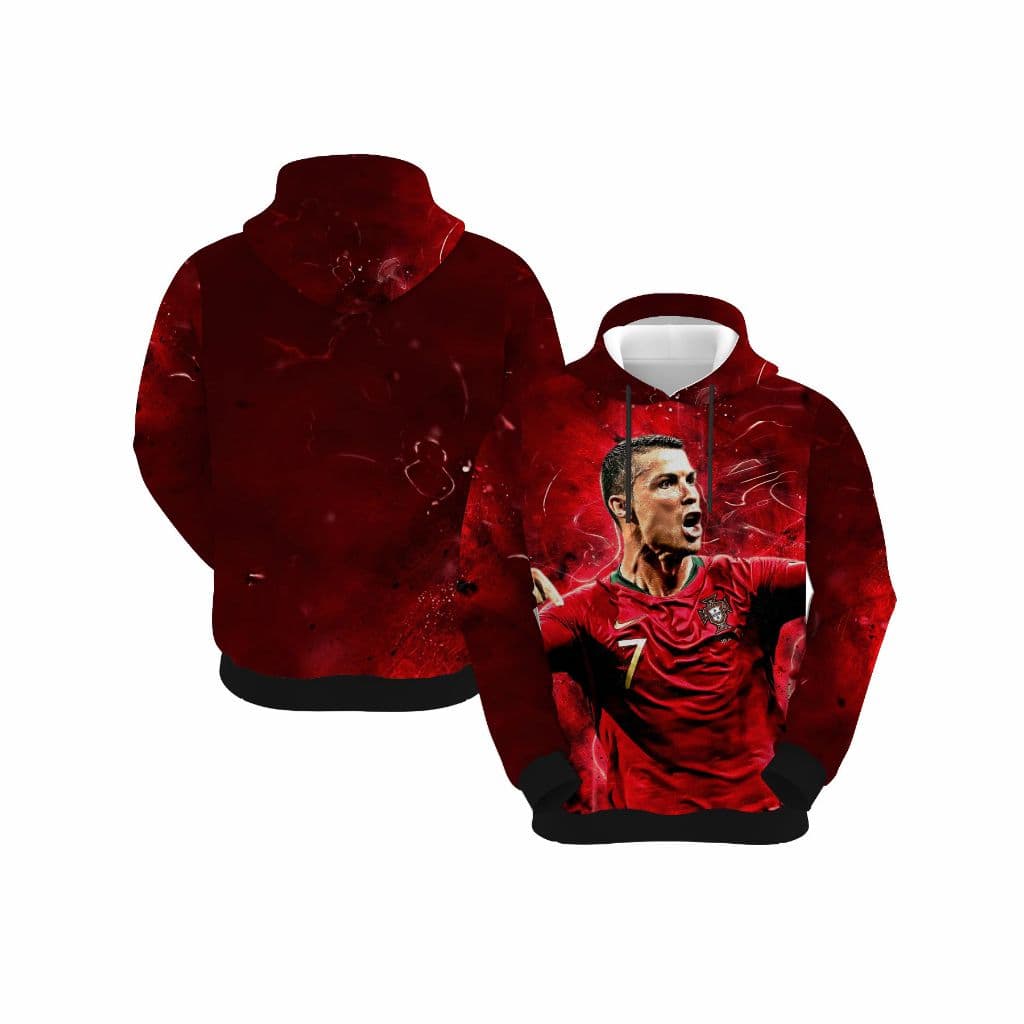 Moletom Masculino Blusa  Cristiano Ronaldo Futebol Cr7