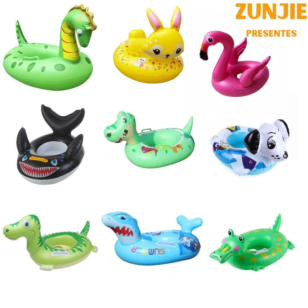 Boia Infantil Circular Piscina Formato Animais