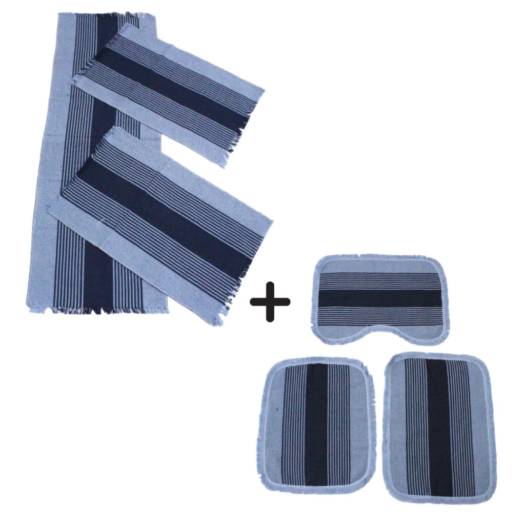 Jogo Decorativo 1 Kit de Cozinha + 1 Kit de Banheiro 3 Peças Decoração