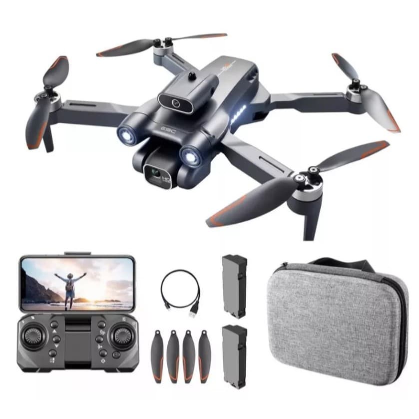 Mini Drone com Câmera Dual 6K - S1S 2 Baterias,  Controle 2.4GHz, Dobrável p/ Viagens - Bilife