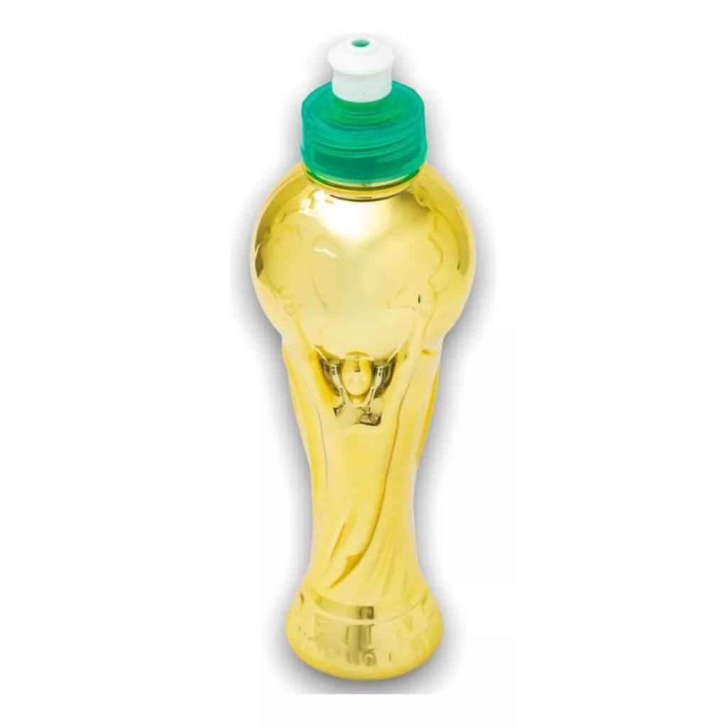 Garrafinha Squeeze, Garrafa Troféu Flip Top, Garrafa Dourada, Garrafa Copa do mundo, Taça SQUEEZE