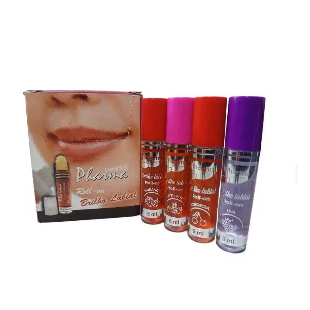 Caixa C/12 Unidades Brilho Labial Roll-on 6ml Pharma
