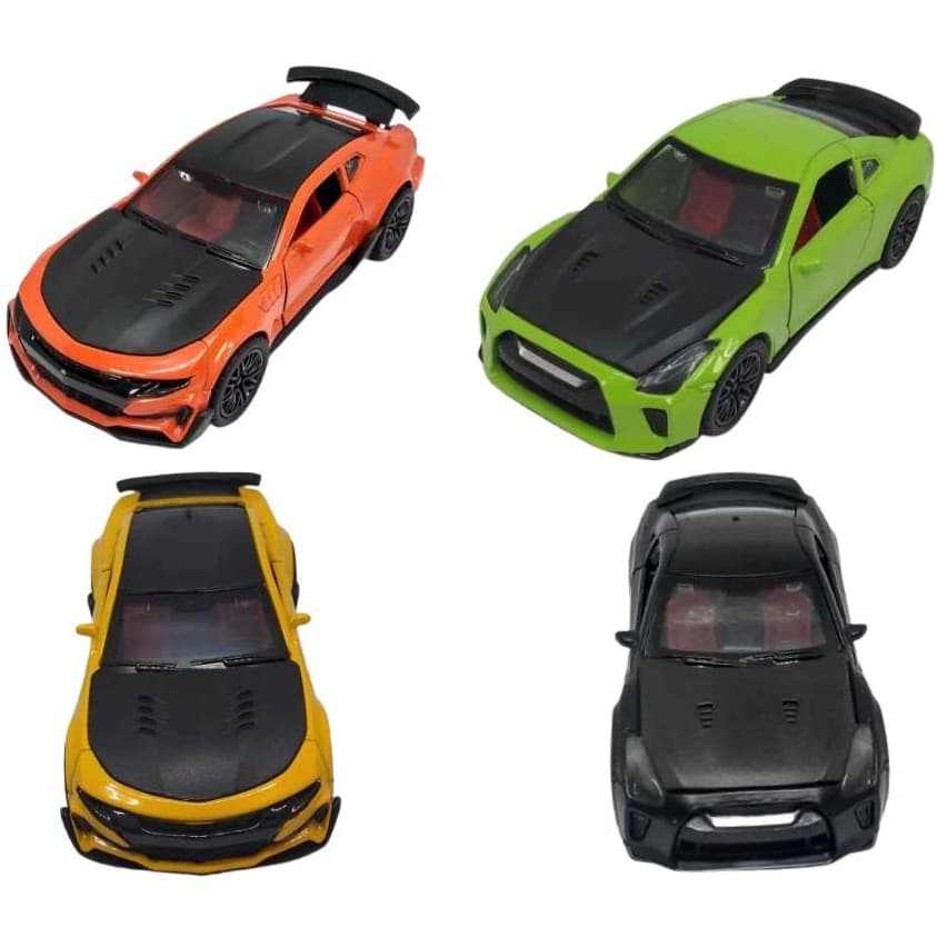 Carrinhos Em Miniatura De Ferro De Fricção CAMARO E NISSAN GT-R Sport Cars