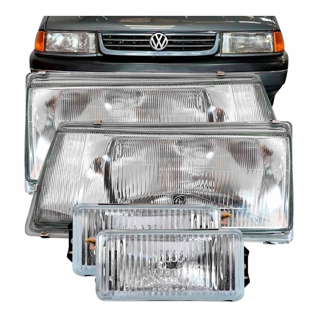 Farol Santana 91 92 93 94 95 96 97 Farol de Milha Lente de Vidro