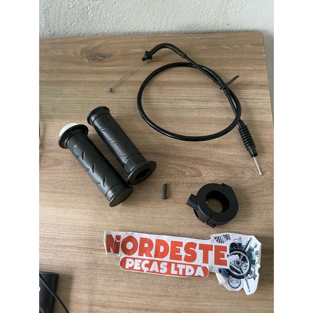 CARCAÇA ACELERADOR + MANOPLA C/ROLDANA+ CABO ACEL CRYPTON 115 2009 ATE 2016