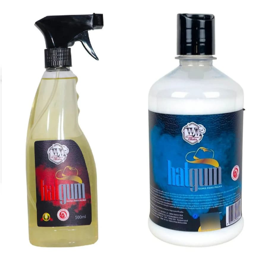 Kit Goma Para Chapéu Feltro/Palha Brene Horse Hatgum Reforma 500ml cada