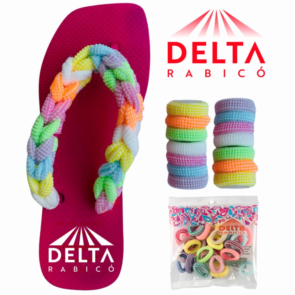 120 XUXINHAS / ELASTICO DE CABELO PARA CUSTOMIZAR SANDALIA / CHINELO