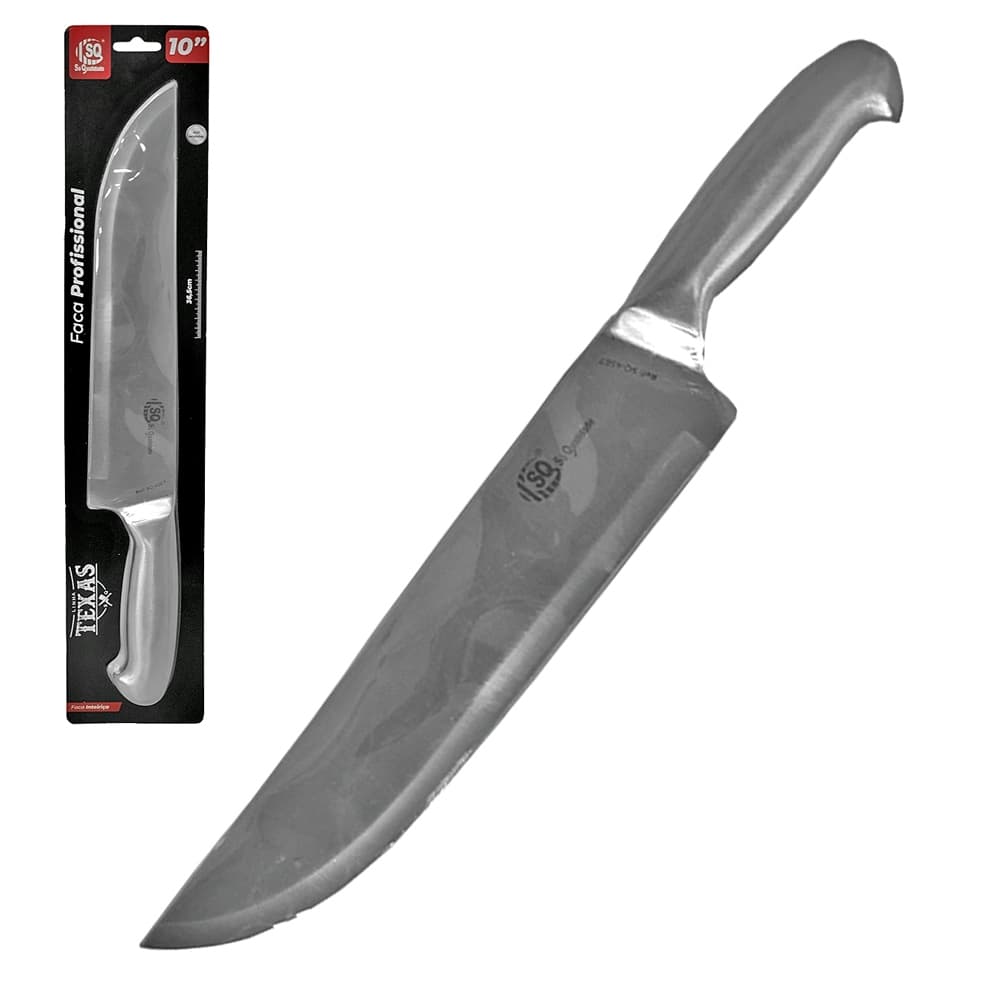 FACA DE CARNE/ACOUGUEIRO DE INOX 10'' PROFISSIONAL TEXAS TD