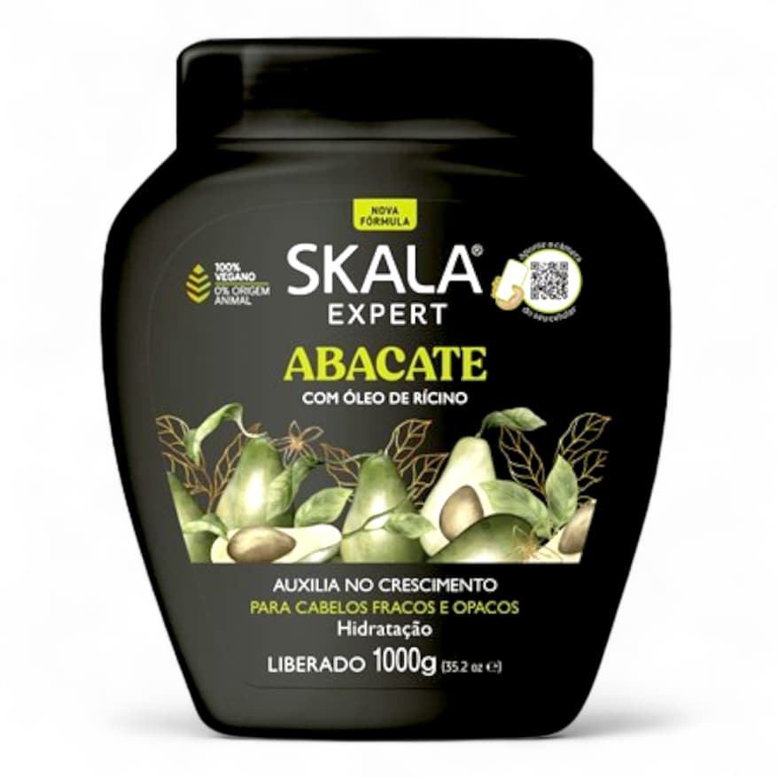 Creme De Tratamento Abacate Com Óleo De Rícino Skala 1000g