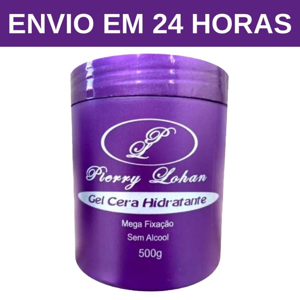 1 Gel Cera Pierry Lohan 500g Mega Fixação Baby Hair Tranças Envio Imediato