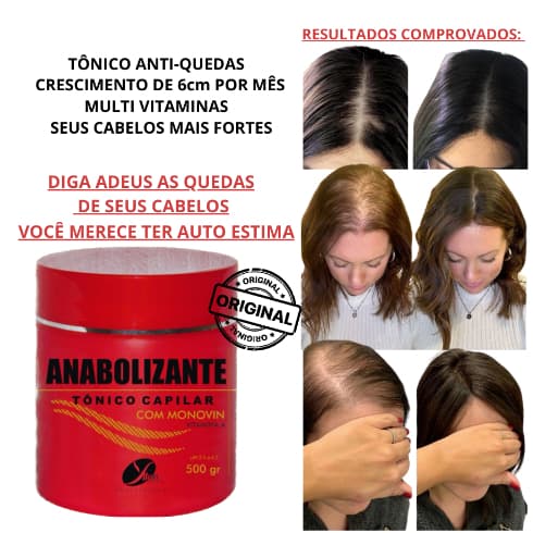 Tônico capilar vitamina para cabelo tonico de crescimento acelerado Combate as quedas ORIGINAL