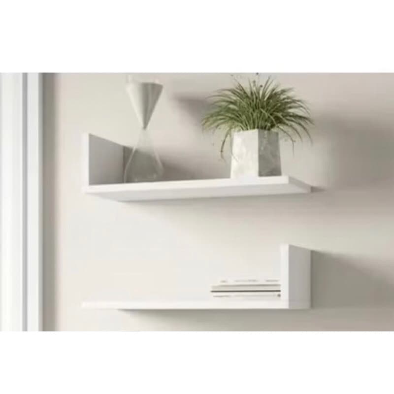 Prateleira /Suporte livros kit com 2 peças branco