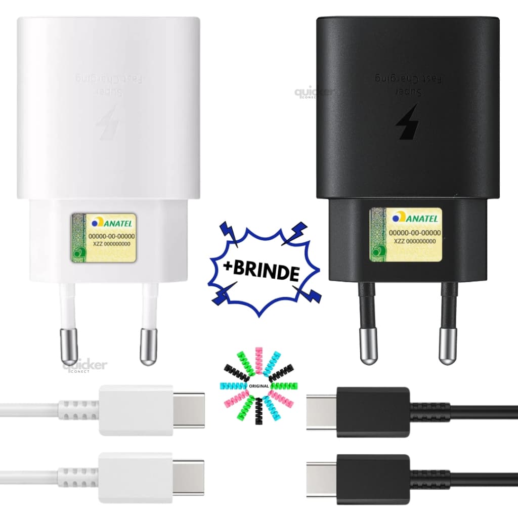 Carregador Super Rápido 25W para Samsung :( Serve em qualquer Modelo Samsung):