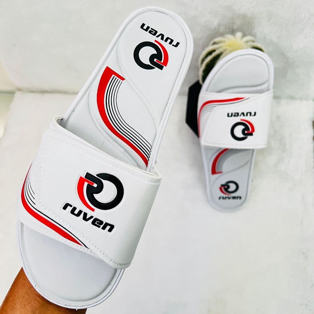 Chinelo Slide Velcro Ruven Original Papete Masculino Feminino Conforte Super Leve E Confortável