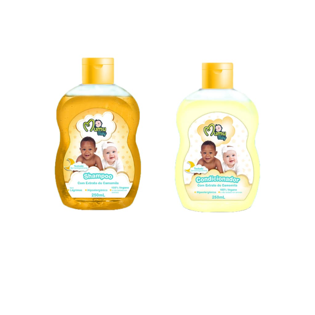 Kit Shampoo 250ml + Condicionador 250ml Mumu Baby