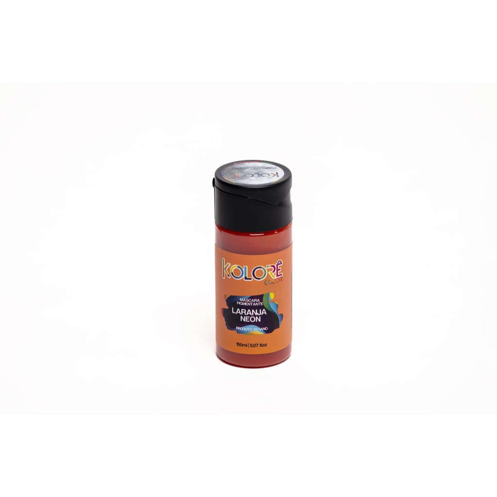 Laranja Neon Máscara Pigmentante 150ml - Kolorê Color