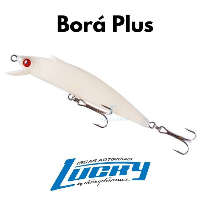 Isca Bora Plus 7,5 Nelson Nakamura - 7,5cm / 6g  (Lucky Original) Todas as Cores - Tucunaré Robalo Traíra Dourado