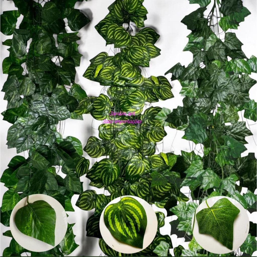 Kit 8 metros Planta Artificial – Trepadeira Ivy Hera para Decoração Realista