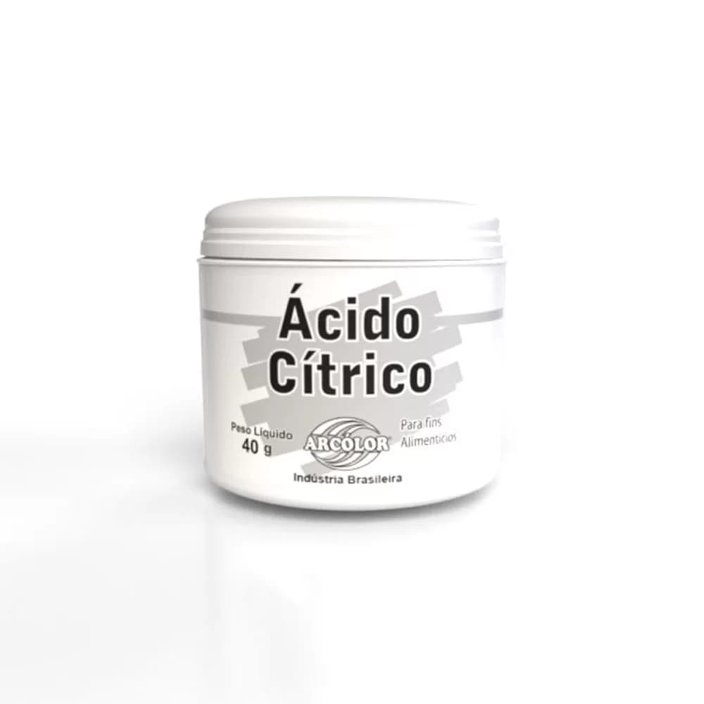 Ácido Citrico 40g Arcolor - Uso na Confeitaria