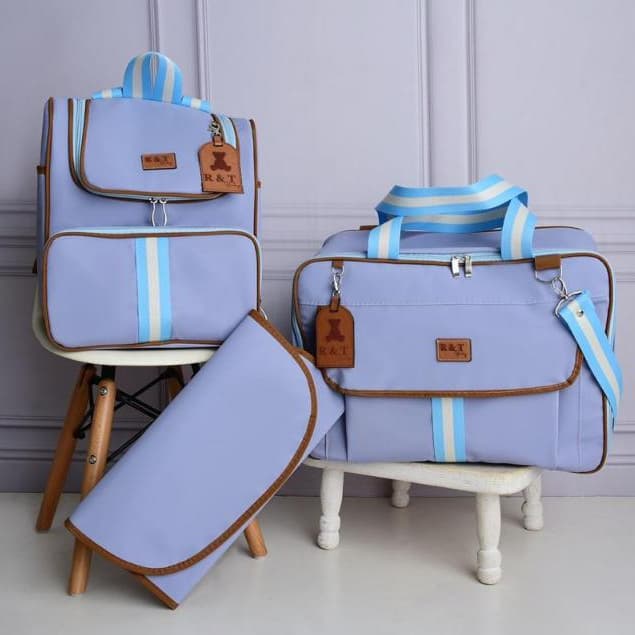 Kit Bolsa Maternidade Mochila Grande 2 em 1 Térmica com Trocador Bebê