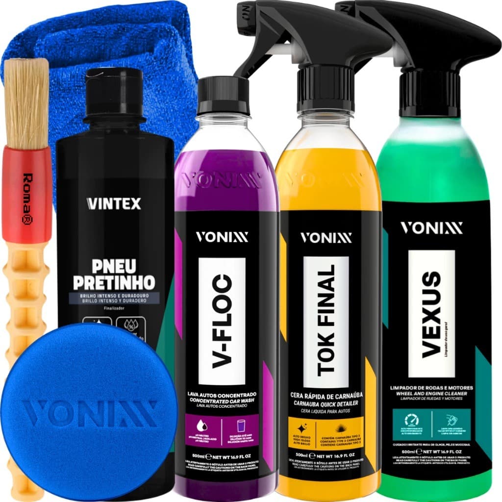 KIT SHAMPOO V-FLOC CERA TOK FINAL VEXUS VONIXX PRETINHO VINTEX Líder