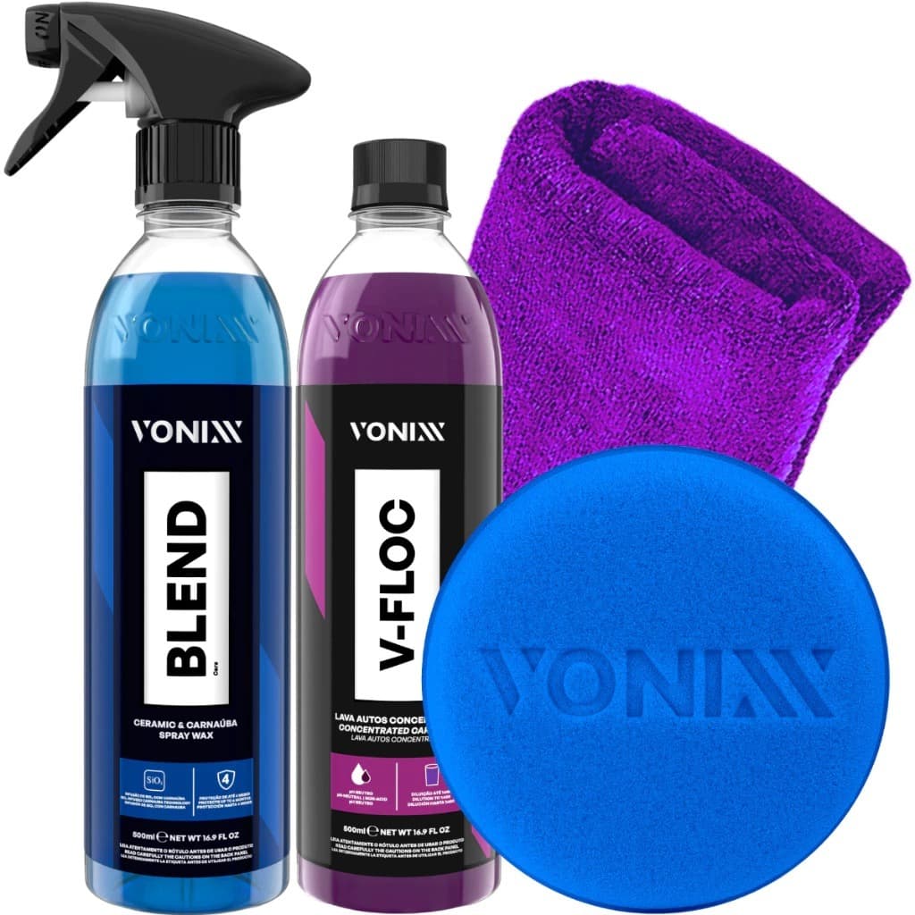 V-Floc 500ml Shampoo + Cera Blend Spray Vitrificadora Vonixx