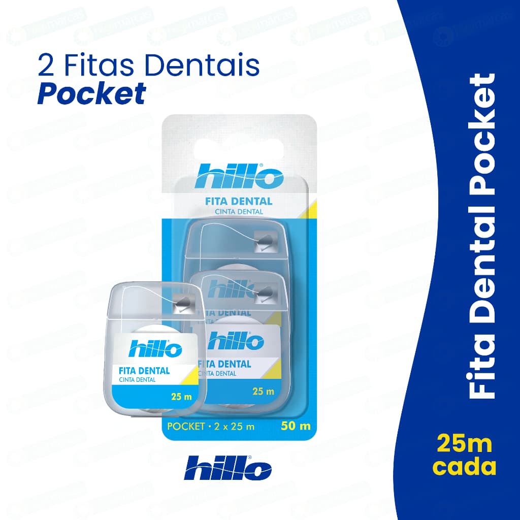 Fita Dental Pocket 25m 2x25 Hillo