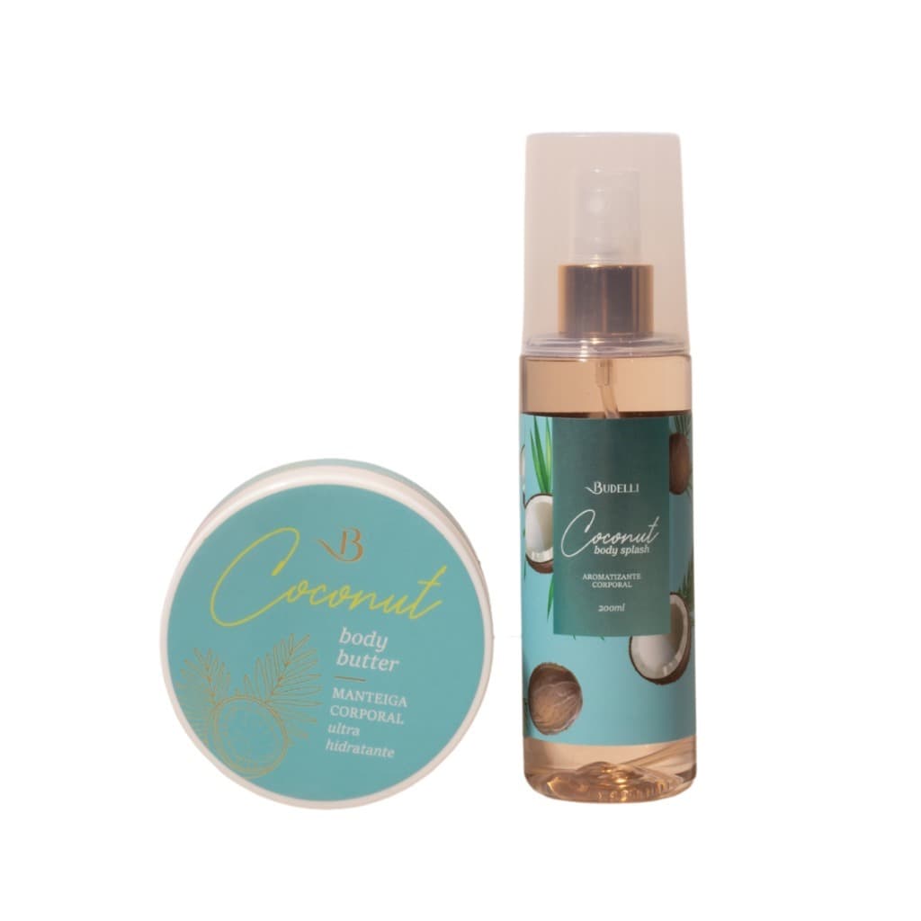 Kit Manteiga Corporal Coconut + Body Splash Coconut - Budelli Belas Garden