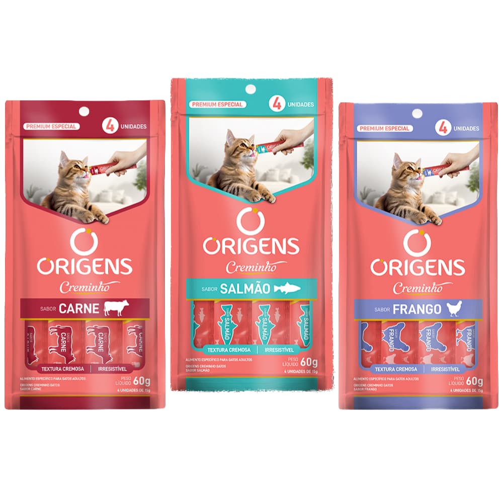 Petisco para Gatos Origens Creminho tipo truly Churu 60g