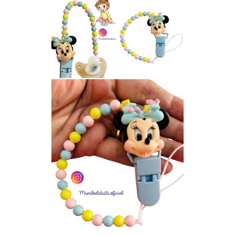 Prendedor de chupeta personalizado menina