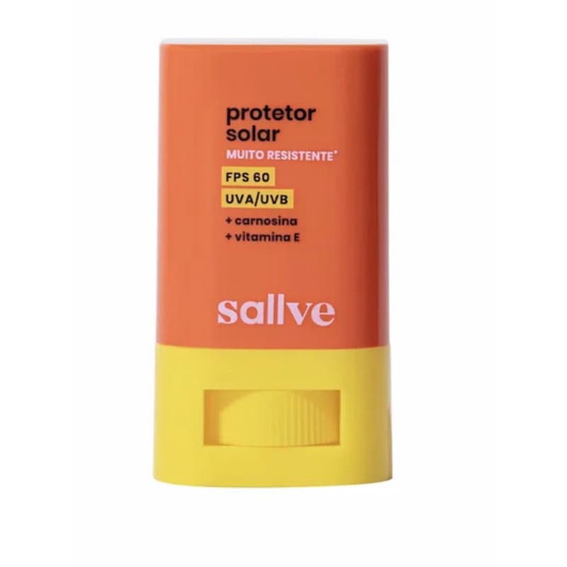 Protetor Solar Bastão FPS 60 Sallve. 15g Val 2027