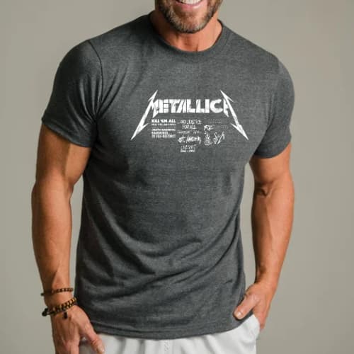 Camiseta Metalica Premium Unissex T-Shirt 100% Algodão Fio 30.1