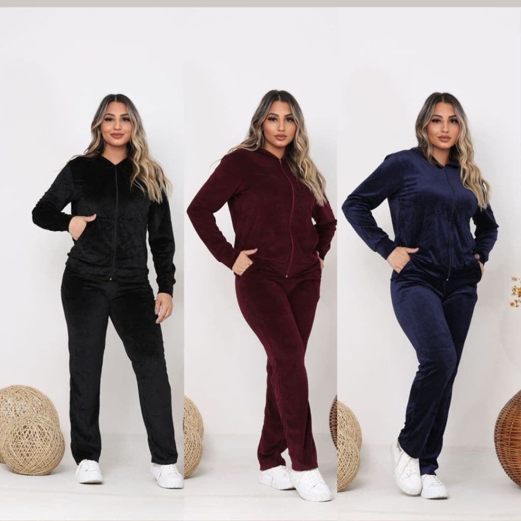 "Conjunto de Agasalho Veludo Plush - Tamanhos P a GG - Super Confortável"