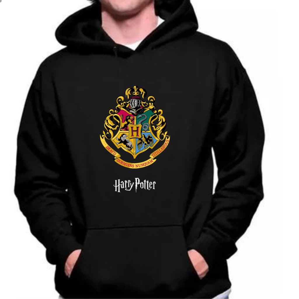 Moletom Harry Potter Blusa de Frio Canguru Com Capuz Premium