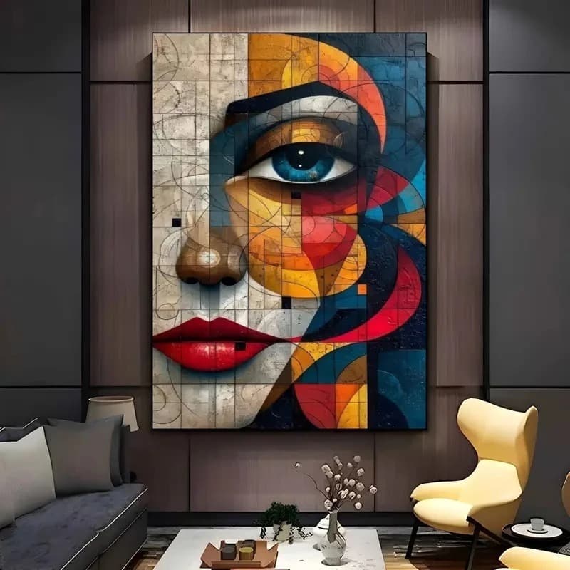 Quadro Decorativo 90x60 Abstrato Moderno Luxo Sala Quarto Escritório