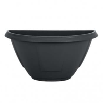 Conjunto 5 Vasos de Parede Meia Lua  2,6 litros em Plástico p/ Plantas Flores Ideal Jardim Vertical