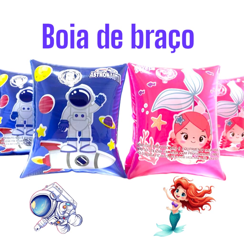 Boia De Braço Inflável Criança Infantil Até 30kg Nadar Flutuar Boiar Piscina Praia Mar Rio
