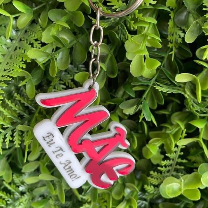 Chaveiro Personalizado com Nome em Acrilico Espelhado.