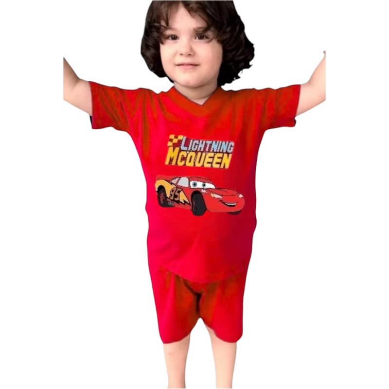Conjunto Infantil Curto ou Pijama - Verão Blusa curta e Short Malha