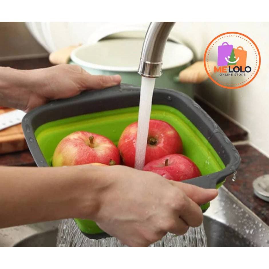 Escorredor De Silicone Alimentos Macarrão Legumes Frutas Retrátil Multiuso Dobrável