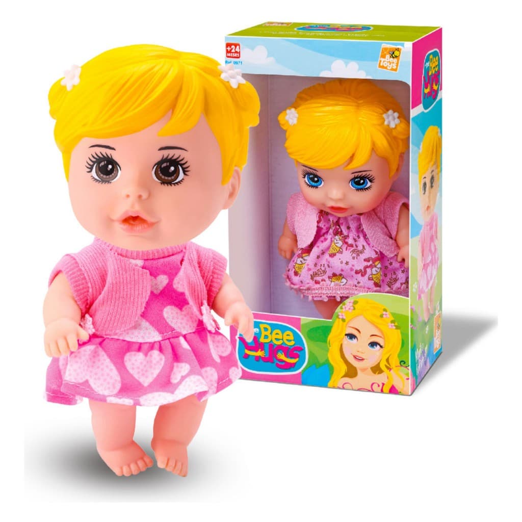 Boneca Bebe Baby Bee Hugs Individual Menina - Bee Toys