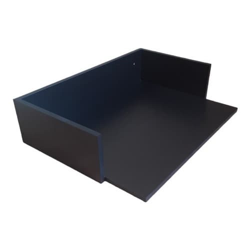 Prateleira Suporte Para Microondas Forno Impressora Nicho Mdf 63x45x15 preto tx