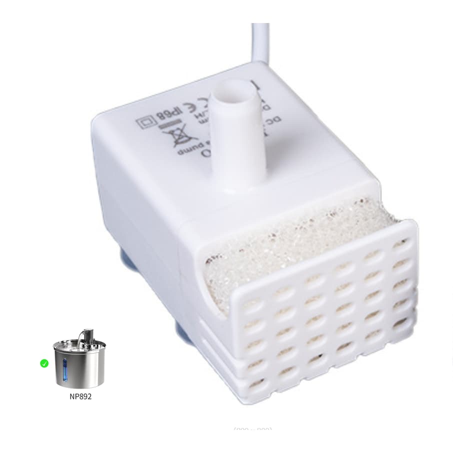 Bomba para bebedouro de animais de estimação USB Substituição do motor da bomba de baixo ruído com luz indicadora de LED