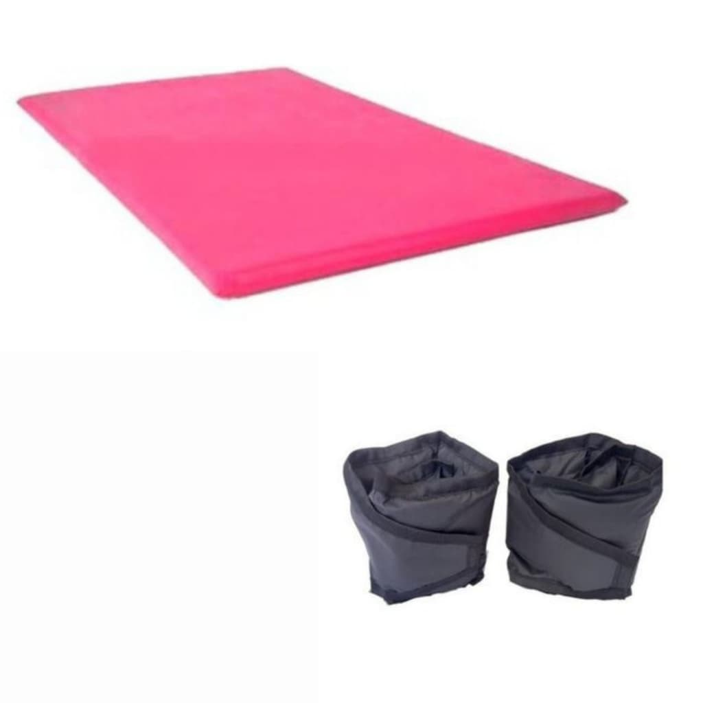 Kit –  PAR Caneleira 3kg + Colchonete 90x40cm ROSA