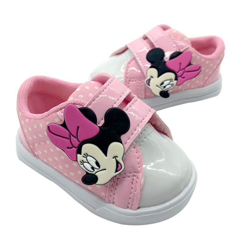 Tenis Menina Sapatinhos Bebe Sandalia Calçados Infantil Para Bebê Minnie Rosa