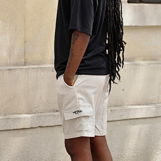 Shorts Masculino Cargo Tupac Sarja Adulto e Juvenil Bermuda Masculina Mauricinho