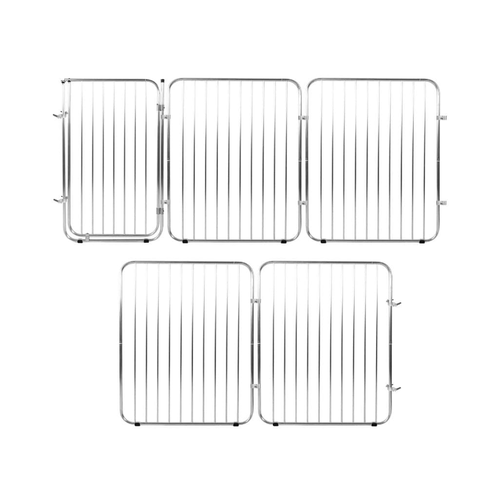 Cercadinho Pet Alto Portão Grade Alumínio 4 Mod 90x68cm Alcance máximo linear 3,33m